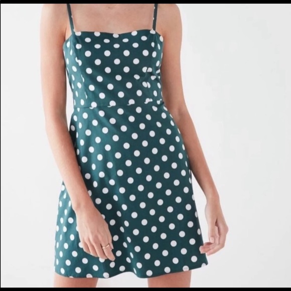 Urban Outfitters Dresses & Skirts - Urban Outfitters Green Polka Dot Dress